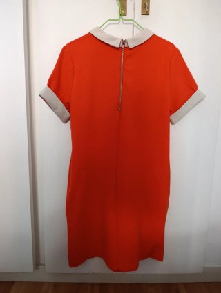 Vestido mini estilo 60's naranja