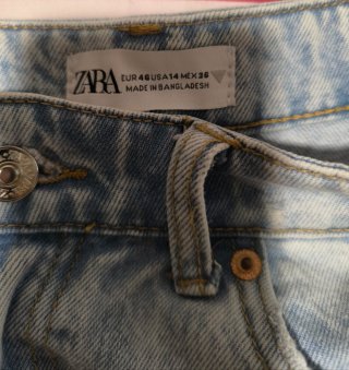 Pantalón corto vaquero Zara
