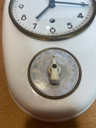 OROLOGIO TIMER JUNGHANS VINTAGE CERAMICA DESIGN