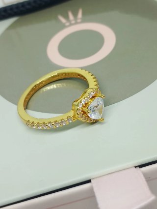 Anillo Pandora Corazón Oro 14k