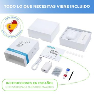 Amplificador Auditivo CIC Recargable Ultracompacto