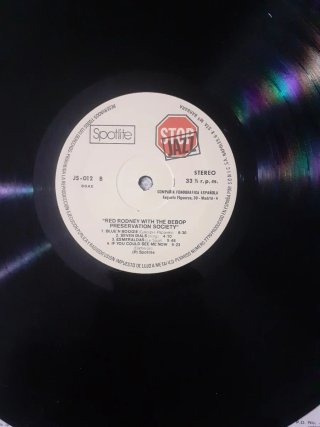 Disco vinilo Red Rodney con The Bebop Preservation