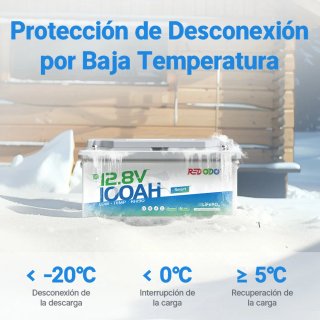 Batería LiFePO4 REDODO 100Ah ECE R10 NUEVA