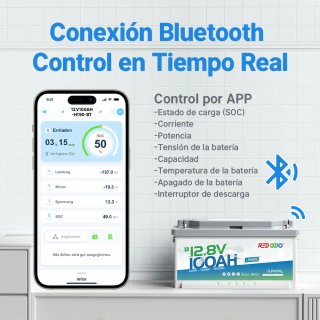Batería LiFePO4 REDODO 100Ah ECE R10 NUEVA