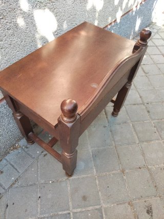 Mesita cómoda madera maciza vintage rústica