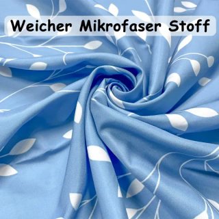 Funda Nórdica Hojas Azules 155x220 cm