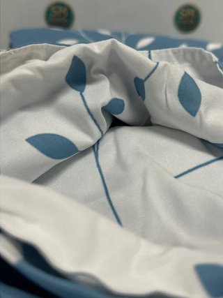 Funda Nórdica Hojas Azules 155x220 cm