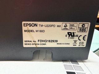 Impresora de Tickets Epson Negra