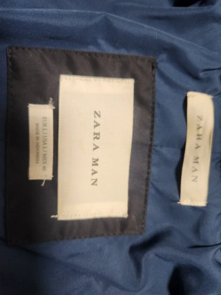 Chaqueta acolchada azul marino