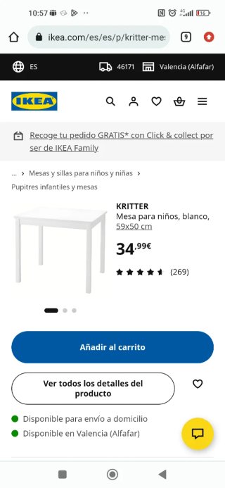 Mesa y silla Ikea Niños