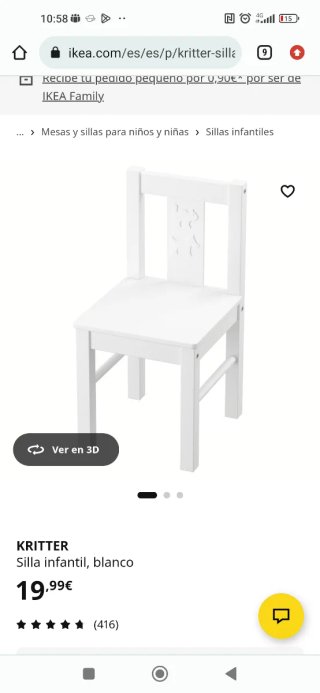 Mesa y silla Ikea Niños