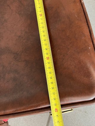 Valigia rigida vintage marrone