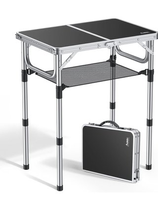 Mesa Plegable Camping Altura Ajustable