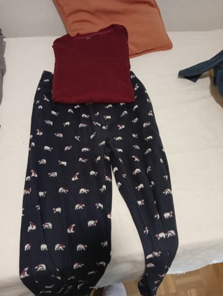 Pijama completo hombre estampado invierno.