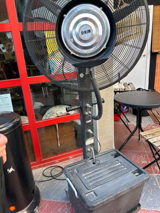 Ventilador HJM exterior negro/plata