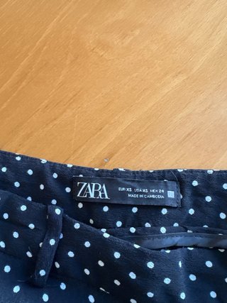 Falda-pantalón Zara lunares Talla XS