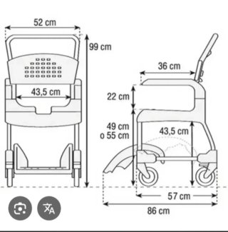 Silla de ducha para movilidad reducida