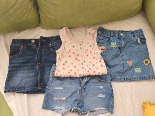 Conjunto Ropa Niña: Faldas y Top