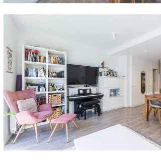 Mueble de salón diseño blanco. Son dos piezas.