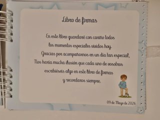 Álbum Comunión Niño Fútbol Adrián