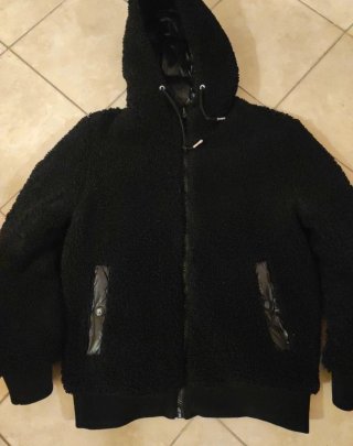 Piumino Uomo Double-Face X-Feel Nero Lucido /Teddy