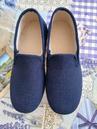 Zapatos planos azul marino