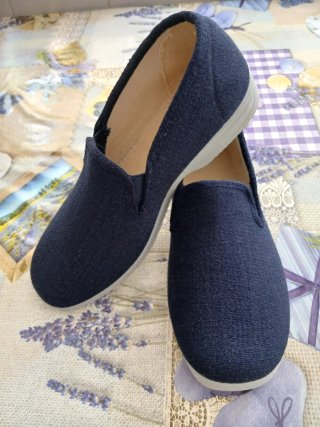 Zapatos planos azul marino