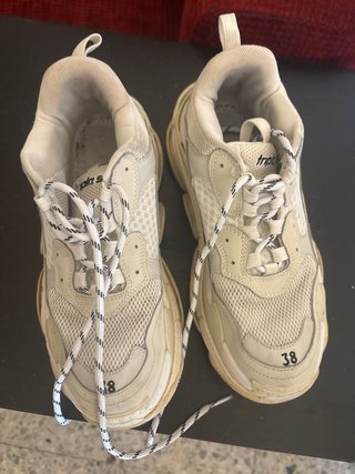 Zapatillas Balenciaga Talla 38 Beige/Blanco