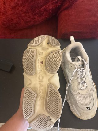 Zapatillas Balenciaga Talla 38 Beige/Blanco