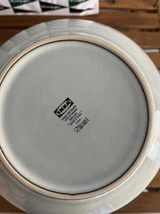 Set 2 Piatti e 2 Ciotole Ikea Grigio