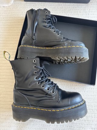 Stivali Dr. Martens a Piattaforma Neri