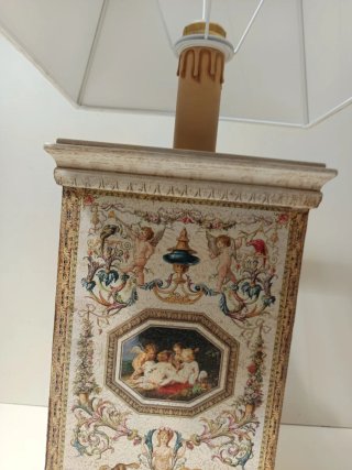 Lampada stampa semi dipinta