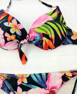 Bikini Shein Estampado Tropical Y2K