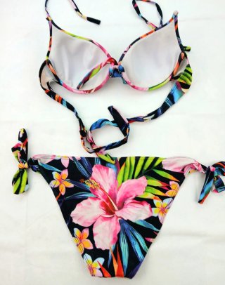 Bikini Shein Estampado Tropical Y2K