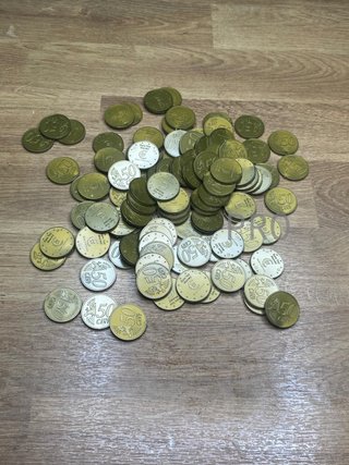Monedas de 50 Céntimos de Plástico