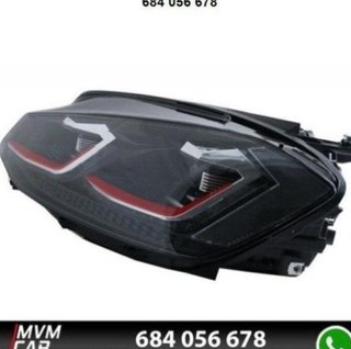 Faros delanteros Red edition Led para VW Golf 7.5
