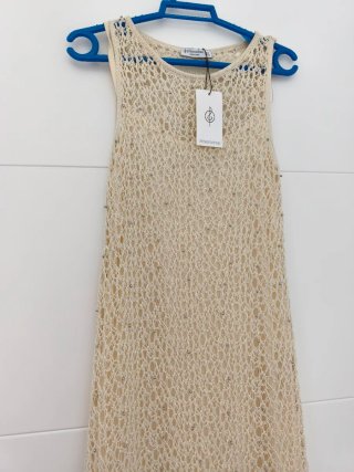 Vestido largo Stradivarius ganchillo nuevo