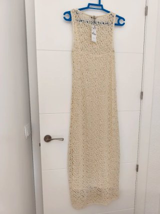 Vestido largo Stradivarius ganchillo nuevo