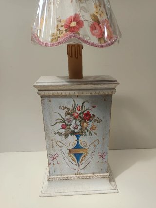 Lampada decorativa dipinta a mano