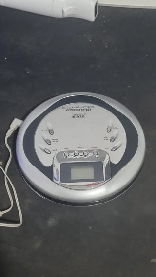 Reproductor CD MP3 plateado
