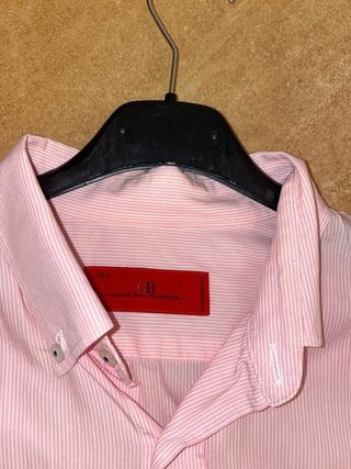 Camisa Carolina Herrera Rosa Rayas