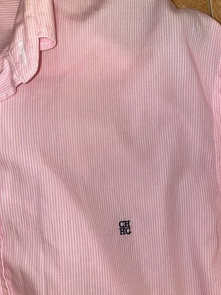 Camisa Carolina Herrera Rosa Rayas