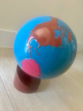 Globo Montessori Continentes en Relieve