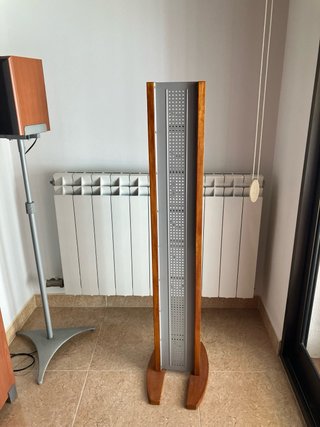 Mueble CD Pie Madera y Metal