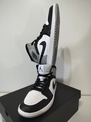 Jordan 1 Mid Sneakers Leather Men's