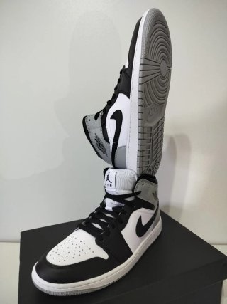 Jordan 1 Mid Sneakers Leather Men's