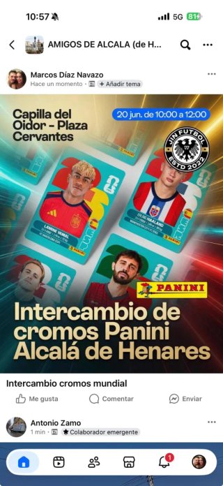Intercambio cromos Mundial 2026