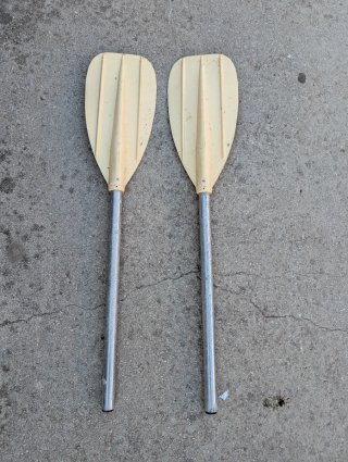 Remos aluminio y plástico para barca
