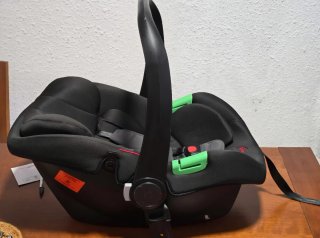 Carrito Bebé 3 en 1 Gris y Dorado