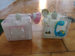 Lámpara Techo Infantil Luna y Estrellas